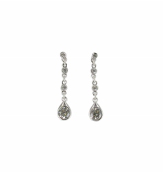 JEW11 - Silver (925)  Rhodium plated drop earings